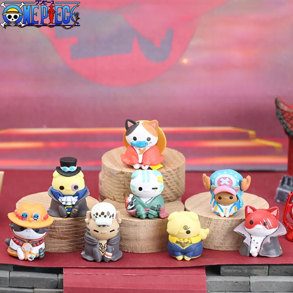 Цельная фигурка One Piece Cat Cos аниме фигурки Тони Эйс закон ПВХ Модель Q версия мини