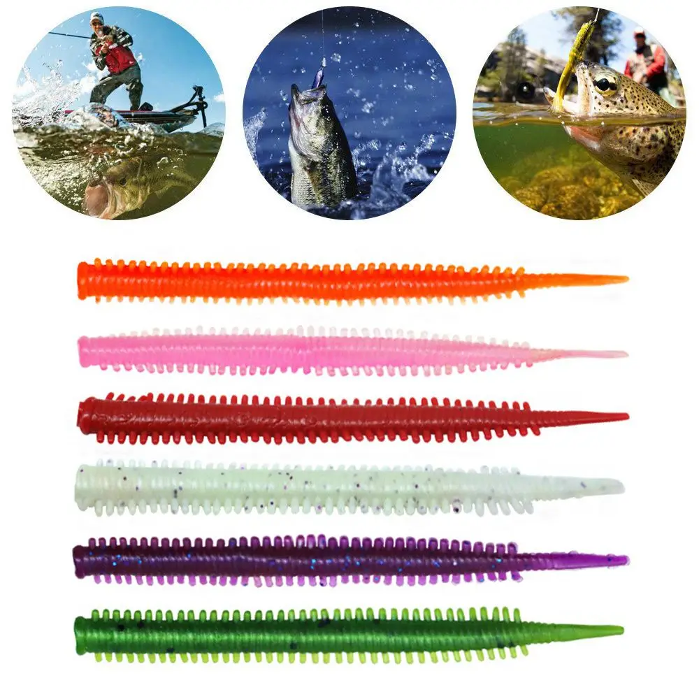 

Sea worm millipede simulation soft bait 80mm Artificial Fishing Lures Sea Worms Earthworm Fishing Soft Lures Wobblers