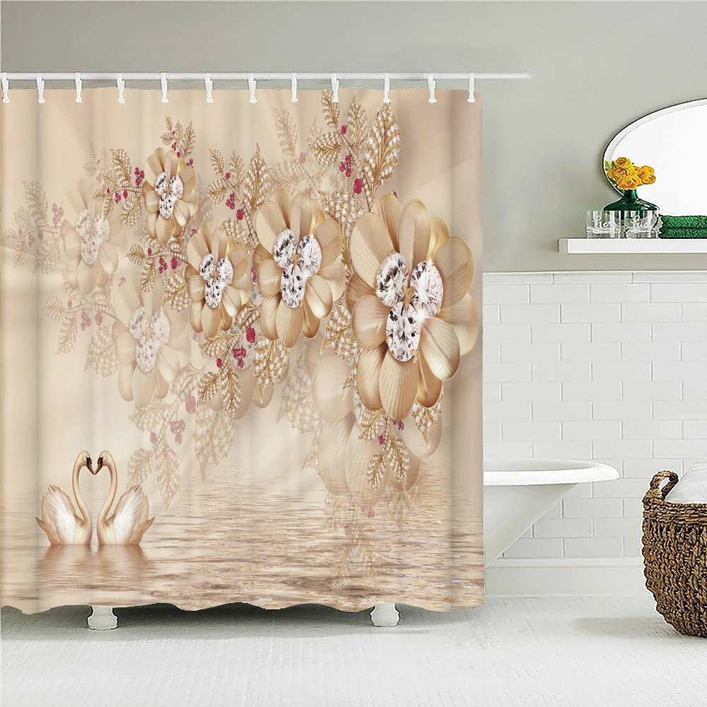 

Kids Bathroom Shower Curtain Waterproof Curtain Funny Bathroom Decoration shower curtain