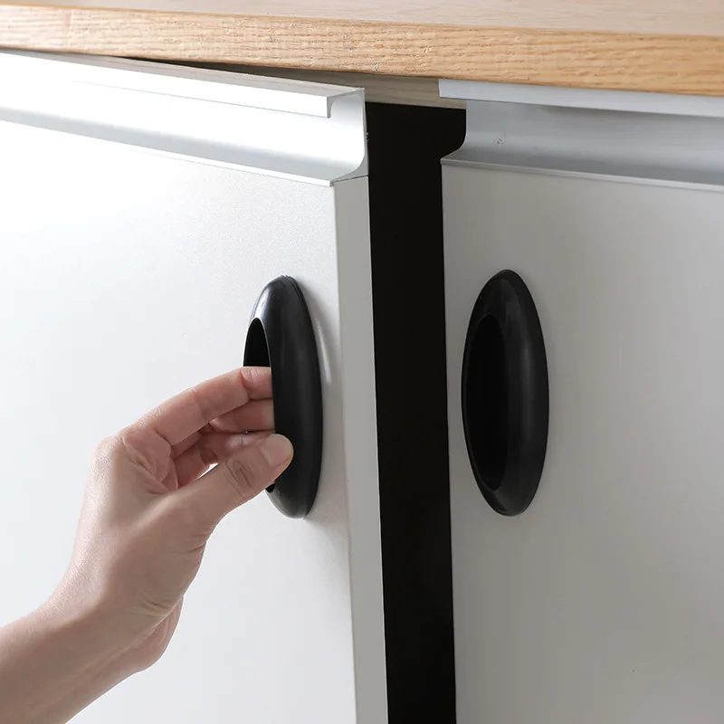 

Sliding Door Handle No Punching Handle Drawer Glass Handle Wardrobe Paste Cabinet Door No Nail Plastic Kitchen Cabinet Handles