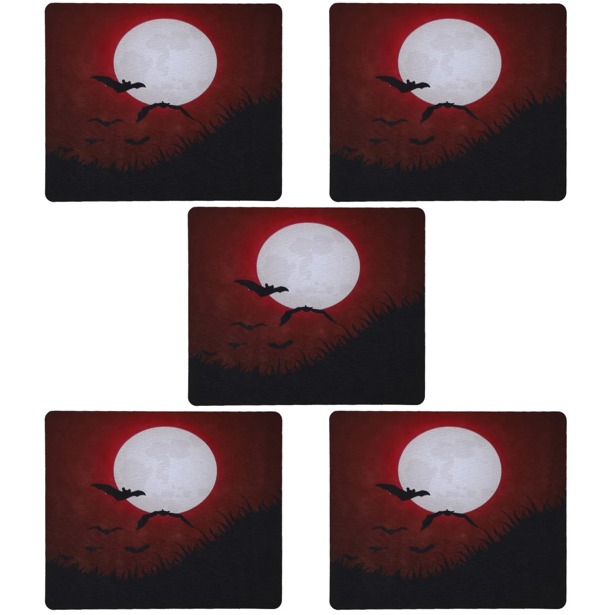 5pcs Themed Prints Pad Non-skid Gaming Mat Computer Pad