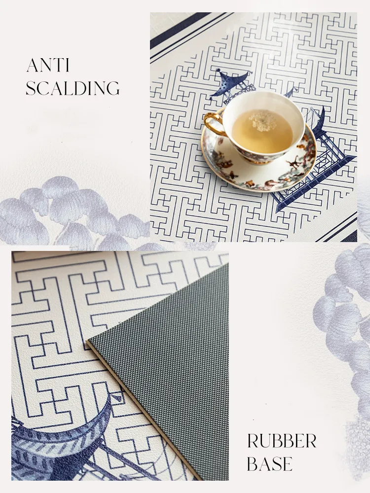 Фарфоровые термостойкие противоскользящие салфетки из ПВХ коврики для