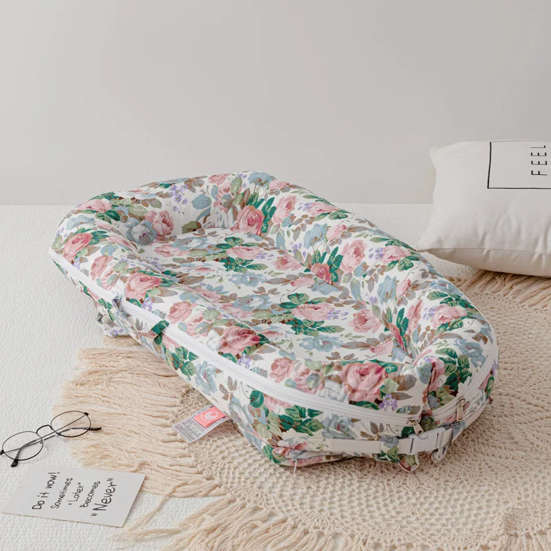 

0-12M Portable Newborn Baby Nest Bed Baby Travel Beds Crib Accessories Infant Sleeping Bassinet Bumper Cradle Cushion Mattress