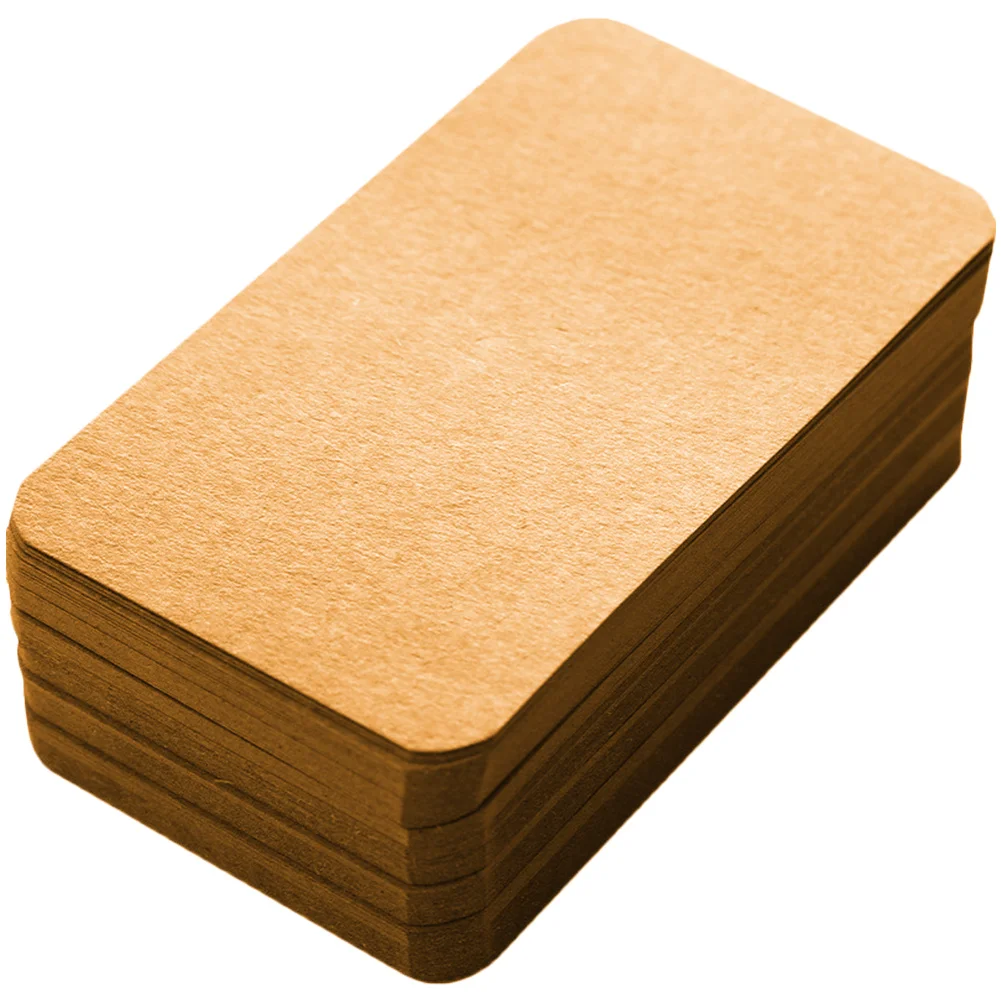 

Kraft Cardboard Portable Note Cards Small Blank Memo Flashcards Studying Learning