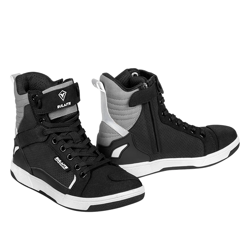

Мужские мотоциклетные ботинки SULAITE, 4-сезонная противоскользящая светоотражающая обувь для бездорожья для отдыха и мотокросса