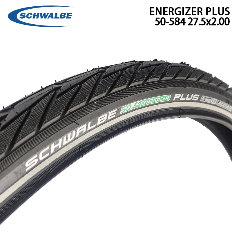 

SCHWALBE ENERGIZER PLUS Wired Black-Reflex Tire 50-584 27.5x2.00 Specially Made for E-Bikes MTB Off-Road Bike Tires Cycling Part