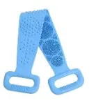 

Силиконовая Губка-мочалка Для Тела С Массажной Щеткой Для Душа, Для Отшелушивания Кожи Спины, С Длинной Ручкой