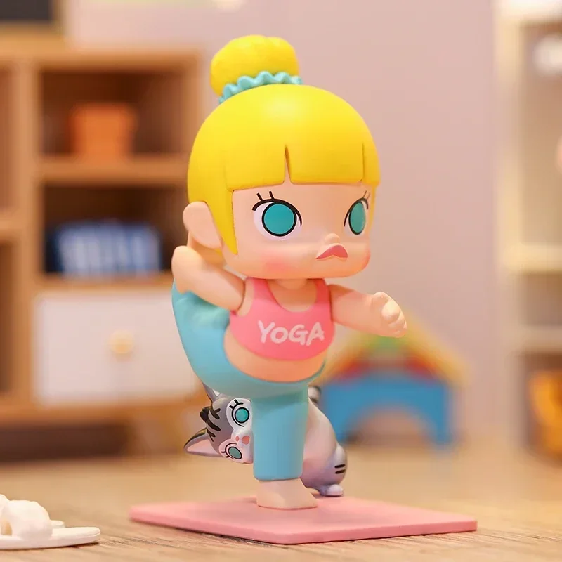 Фото Pop Mart A Boring Day with Molly Series слепая коробка игрушки Kawaii аниме фигурка-сюрприз подлинная оригинальная Mystery Box Girls №4