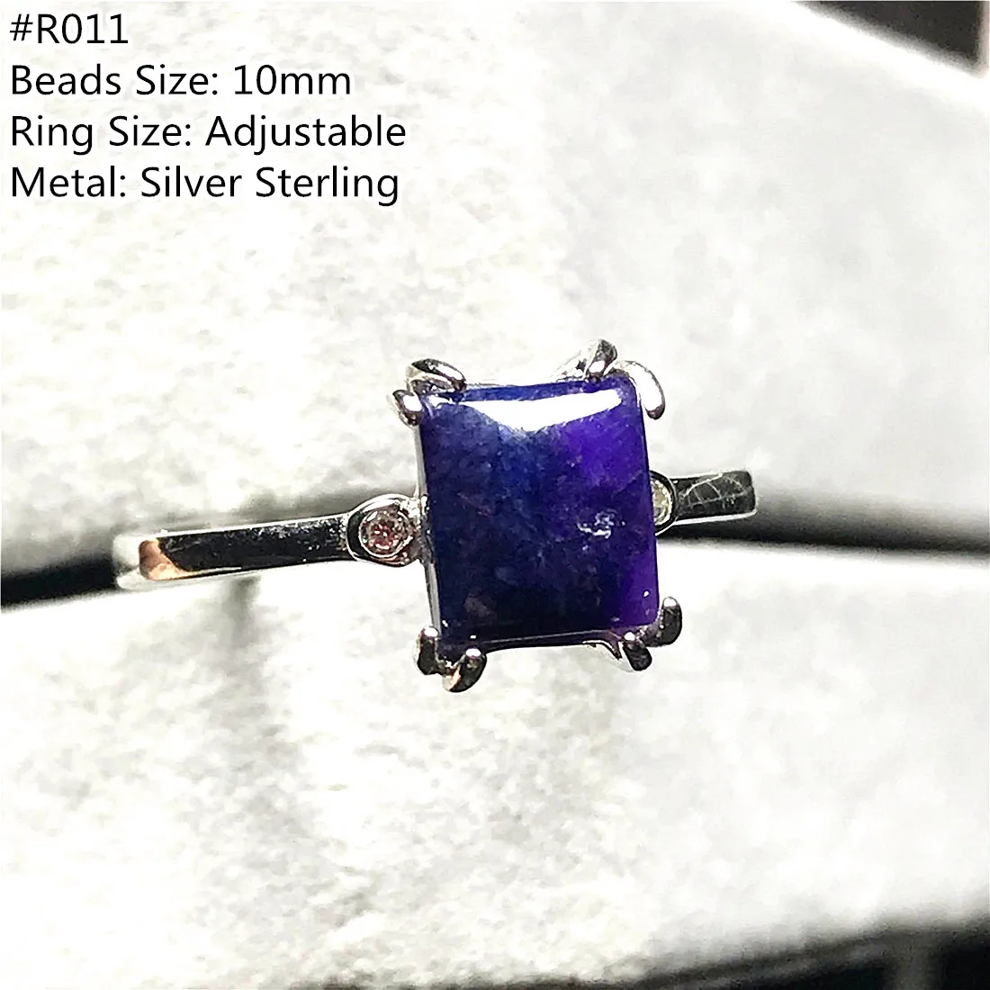 

Кольцо женское регулируемое с натуральными бриллиантами, 10 мм