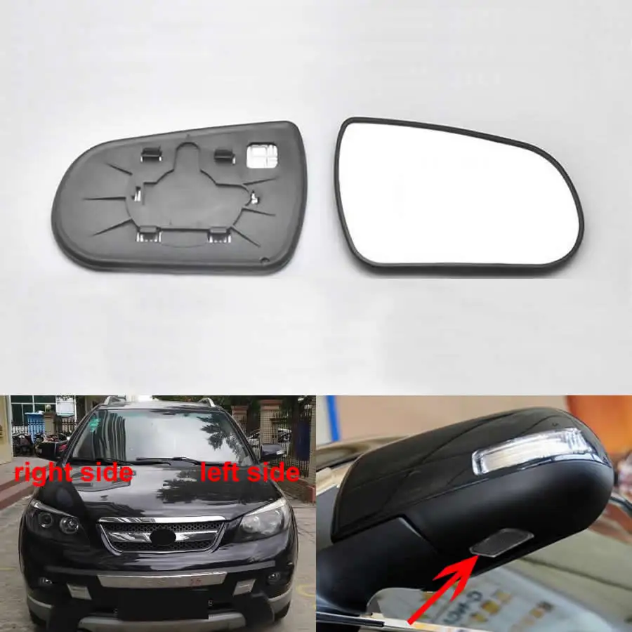 

For BYD S6 M6 2010 2011 2012 Car Accessories Outer Rearview Side Mirrors Lens Door Wing Rear View Mirror Glass with Heating