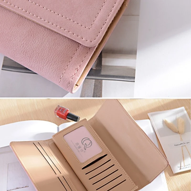 Long Pu Wallets for Women Billeteras Para Mujer Wallet Portfel Damski Monedero Mujer Portefeuille Femme Luxury Brand Coin Purse