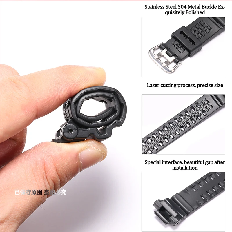 Watch Accessories For Caiso GW-3500B GW-3000B GW-2500B GW1500B Mens Watch Strap Waterproof Sports Resin Rubber Band Orange