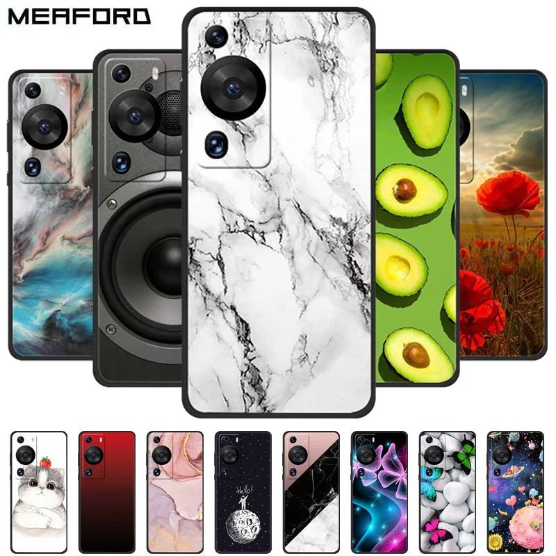 

For Huawei P60 Pro Case TPU Wolf Cat Silicone Bumper Cover for Huawei P60 Pro Phone Case Soft Cover P60Pro P 60 Pro Coque Fundas