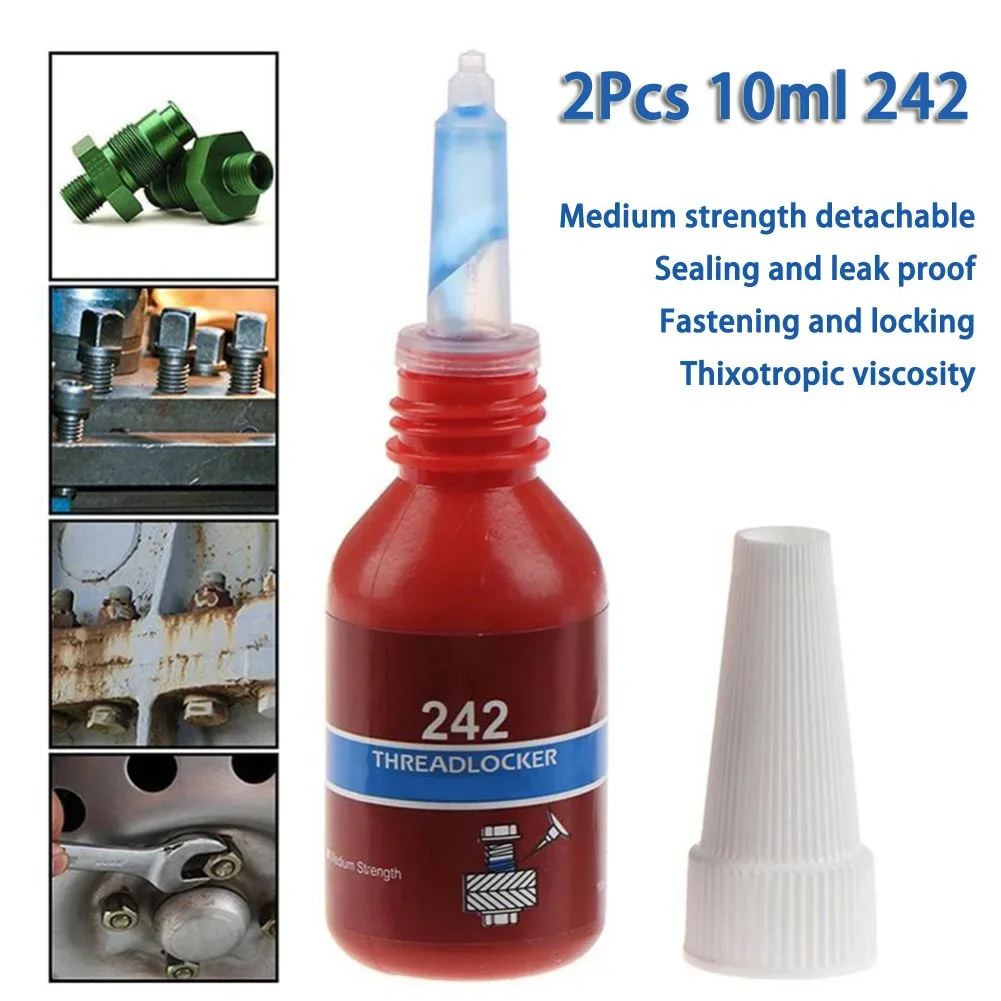 2x10 мл металлический уплотнитель для резьбы анаэробный клей клейкий винт