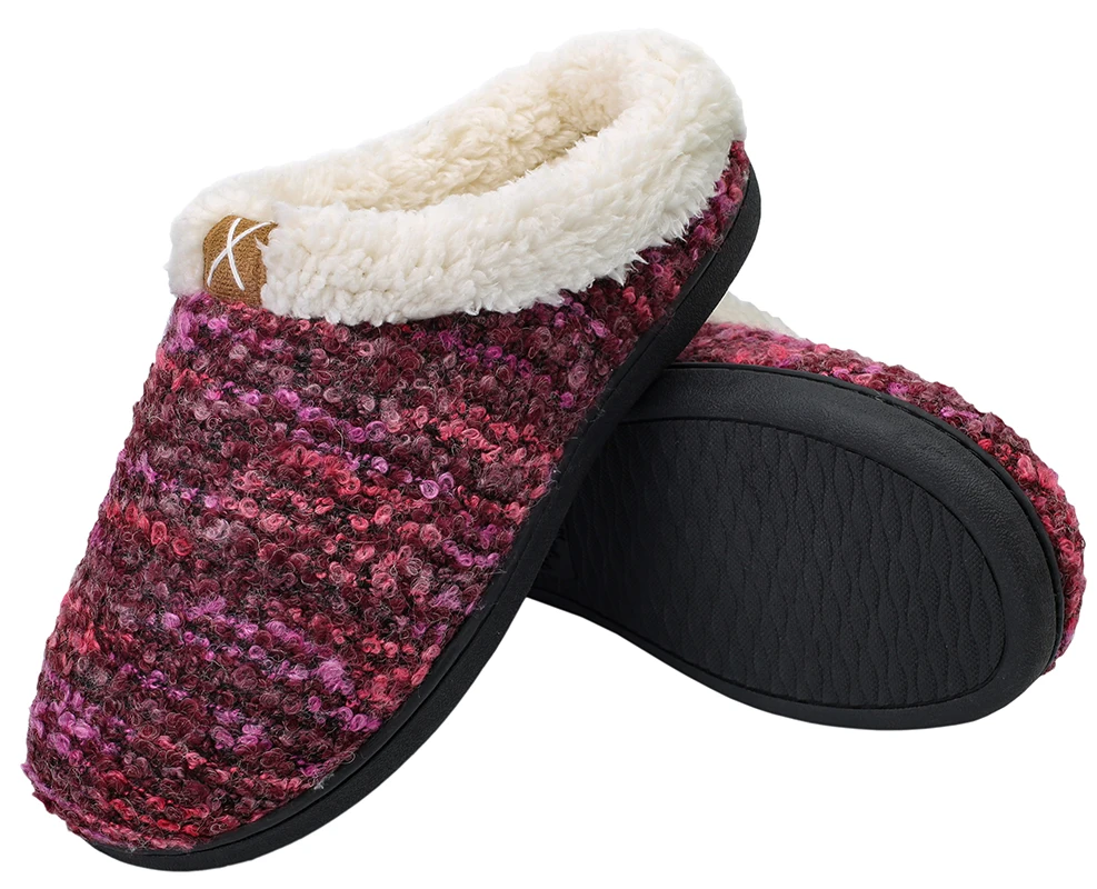 

Женские удобные тапочки из пены с эффектом памяти, домашняя обувь с плюшевой подкладкой, уличная нескользящая резиновая подошва