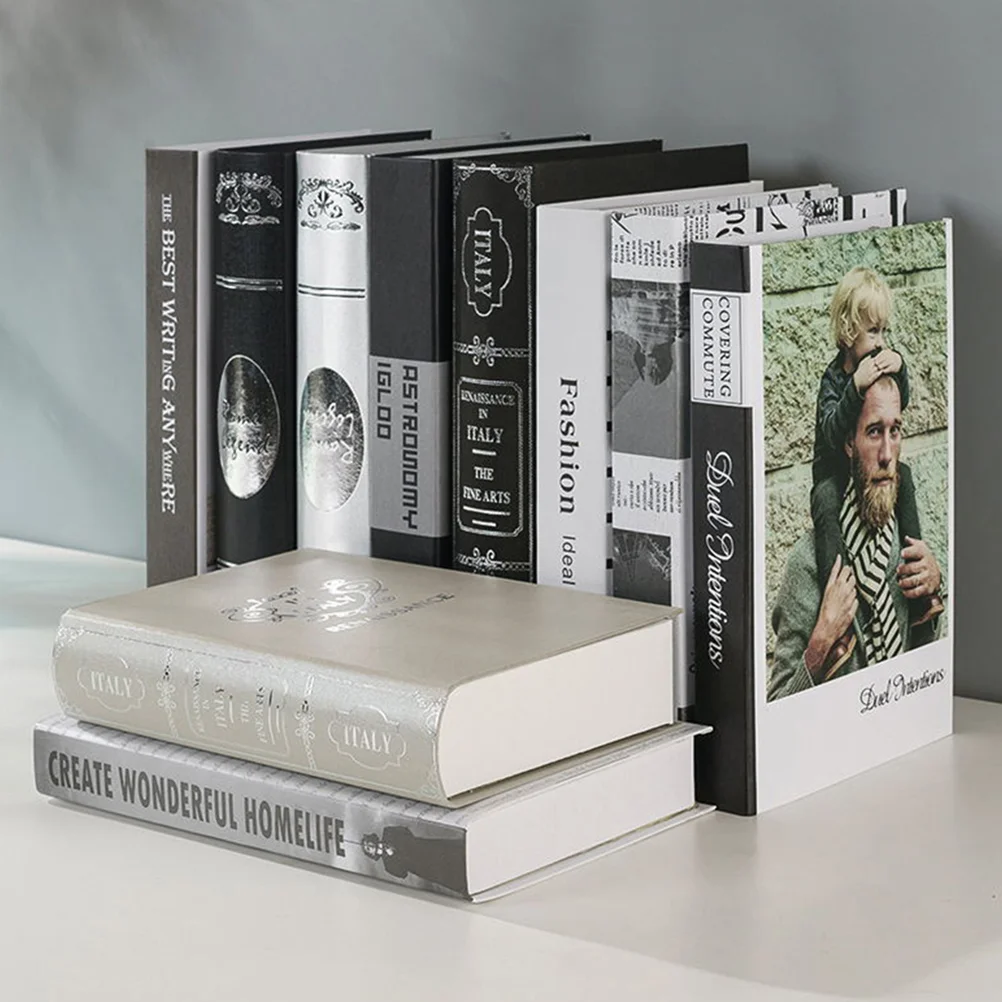 

Book Booksdecor Decoration Fake Faux Decorative Model Table Bookshelf Box Coffee Home Simulation Artificial Props Decorations