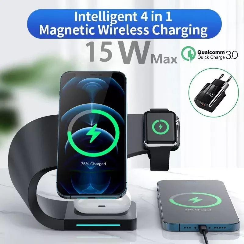 

10w Chair-Shaped Mobile Phone Wireless Charging Bracket High-Speed Fast Wireless Charging Stand Speaker Function Phone Stand