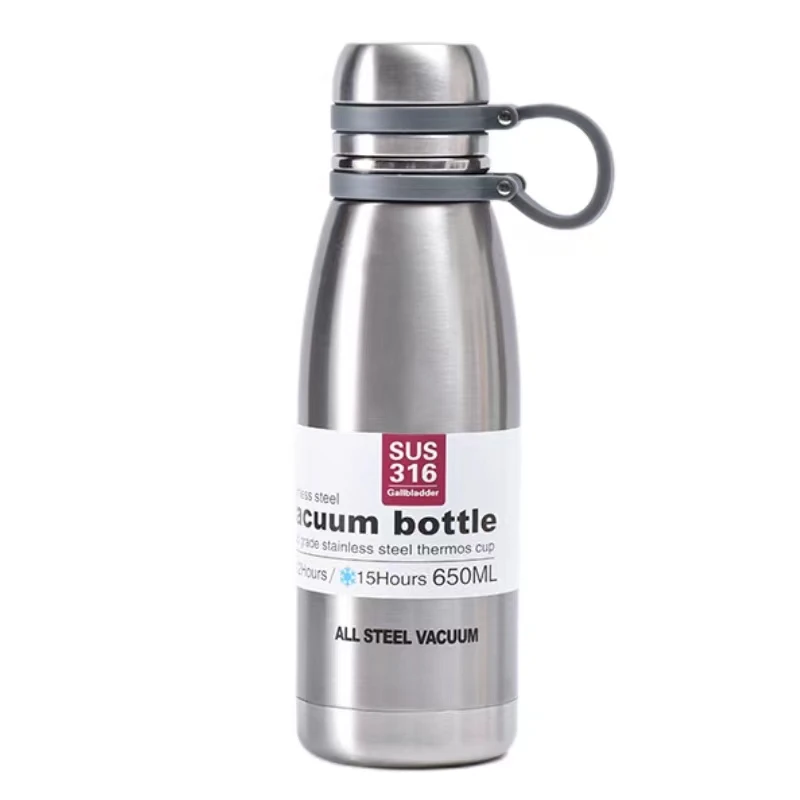 

316 Stainless Steel Cycling Kettle Insulated All-Steel Large Capacity Outdoor Portable Mountaineering Sports Kettle