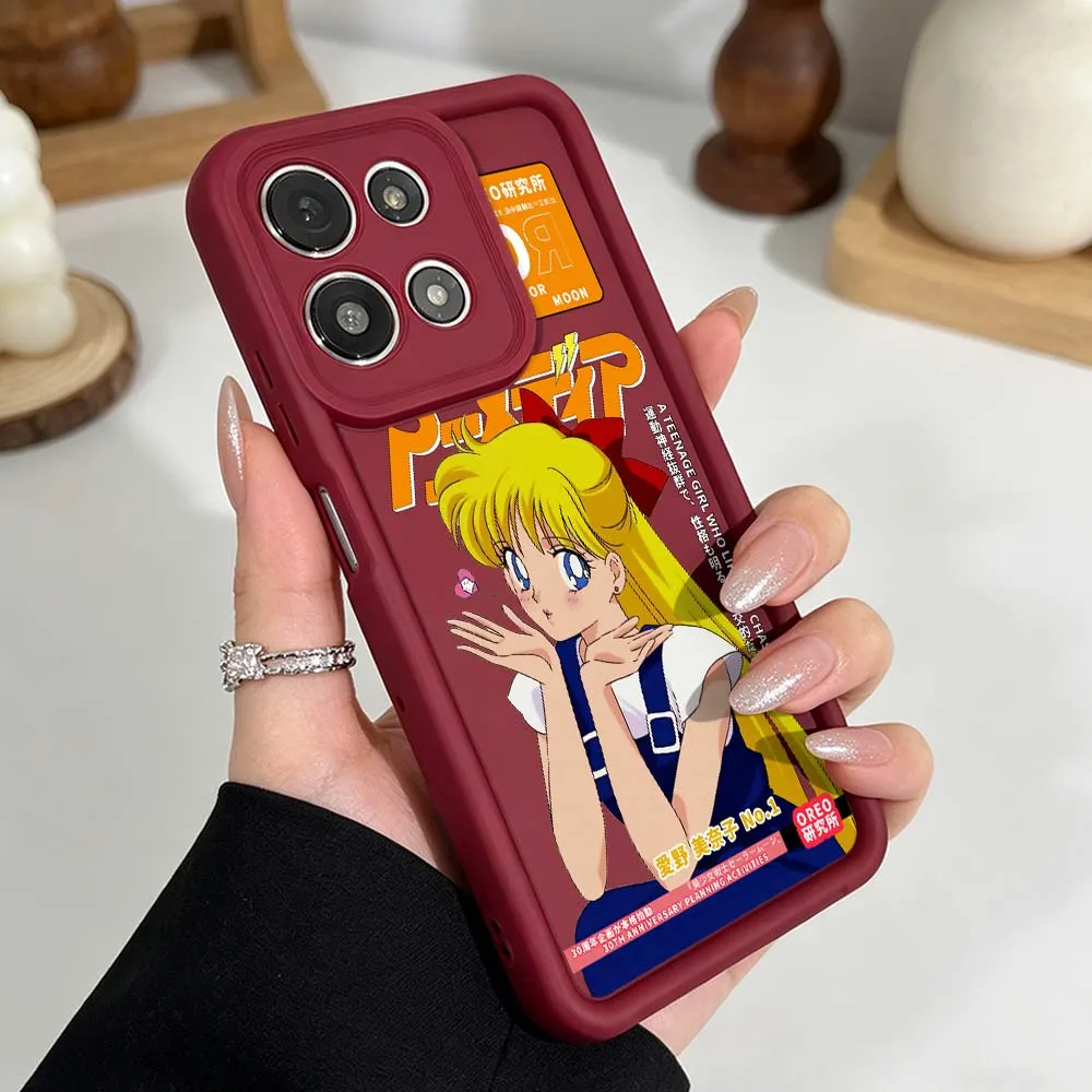 Чехол для телефона B-Battle Girl Anime для Motorola Moto G86 G85 G75 G56 G06 Edge 70 60 50 Fusion Eye Ladder, силиконовый чехол (art.: 3920dc468fc71) - 3920dc468fc71