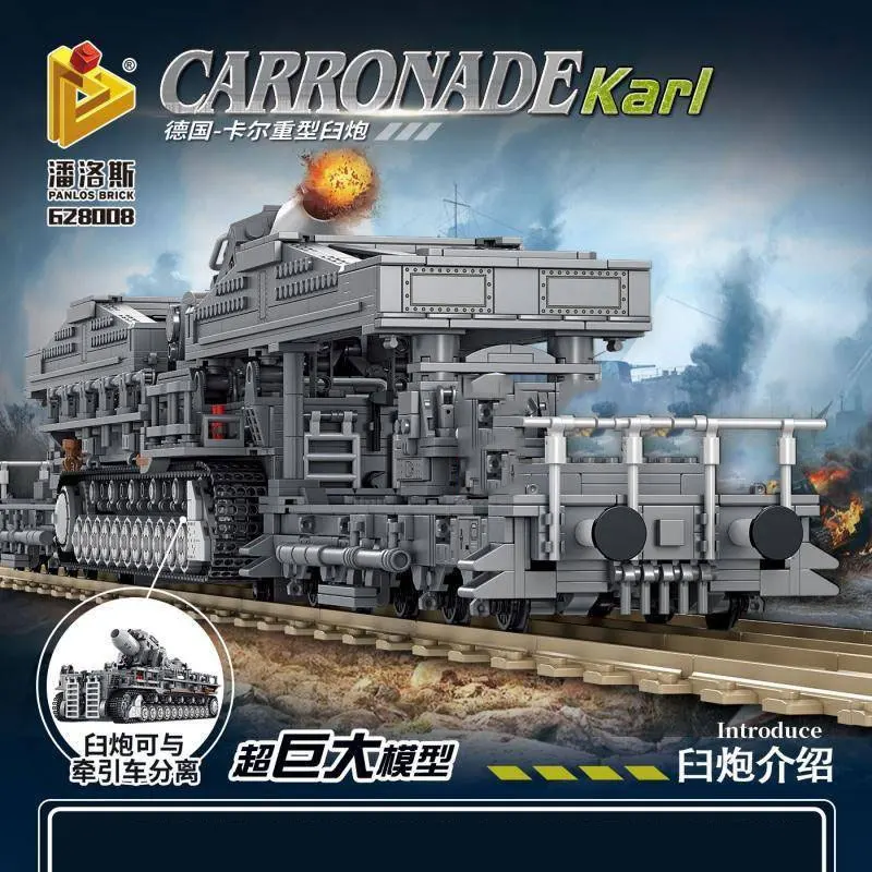 

PANLOS 628008 Military Series KARI Carronade Building Blocks 4158pcs Bricks Toys Model Kit Children Gift