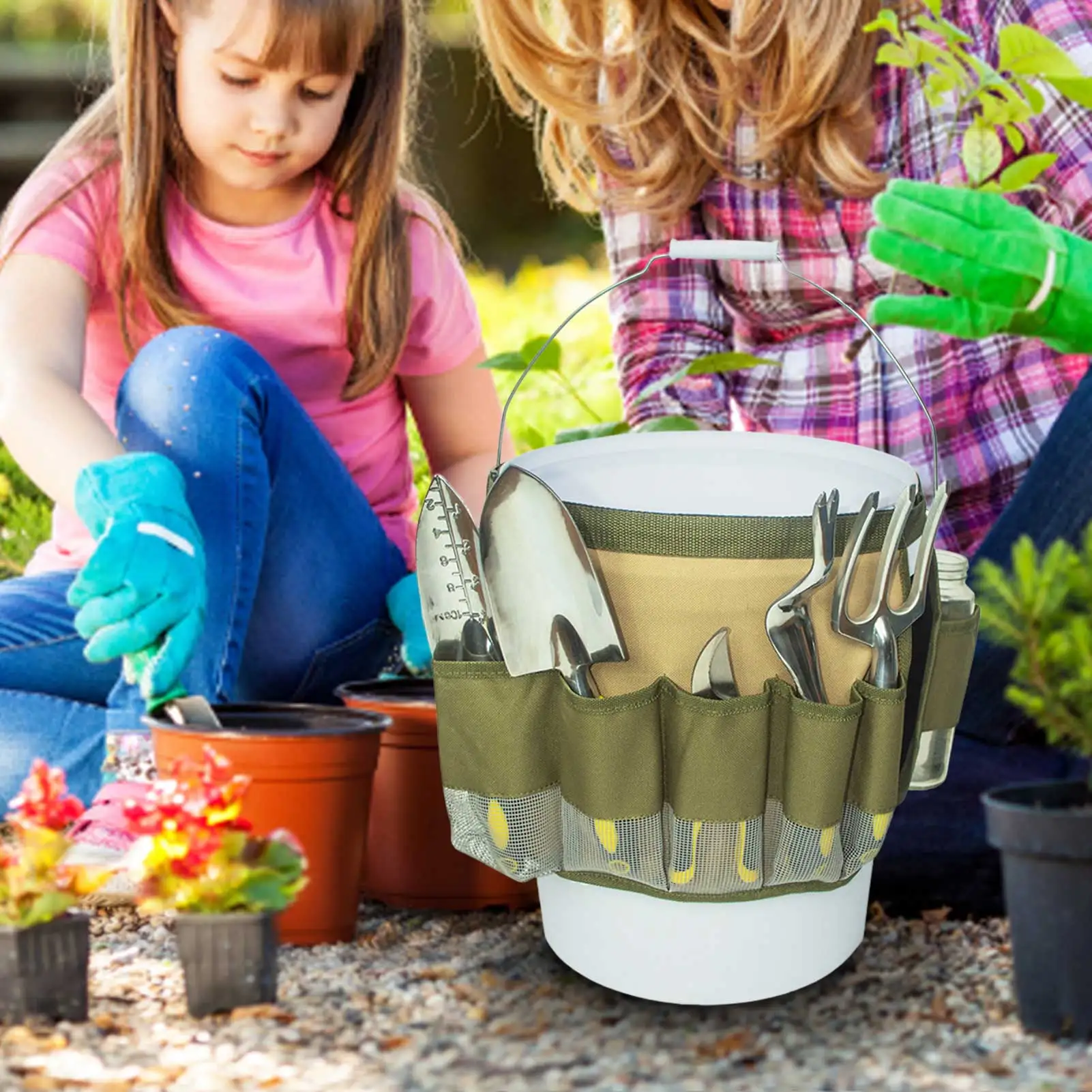 

Garden Bucket Tool OrganizerGardening Tote Bucket Durable Garden Tool Bags Bucket Organizer Oxford Garden Tote For Lawn Yard