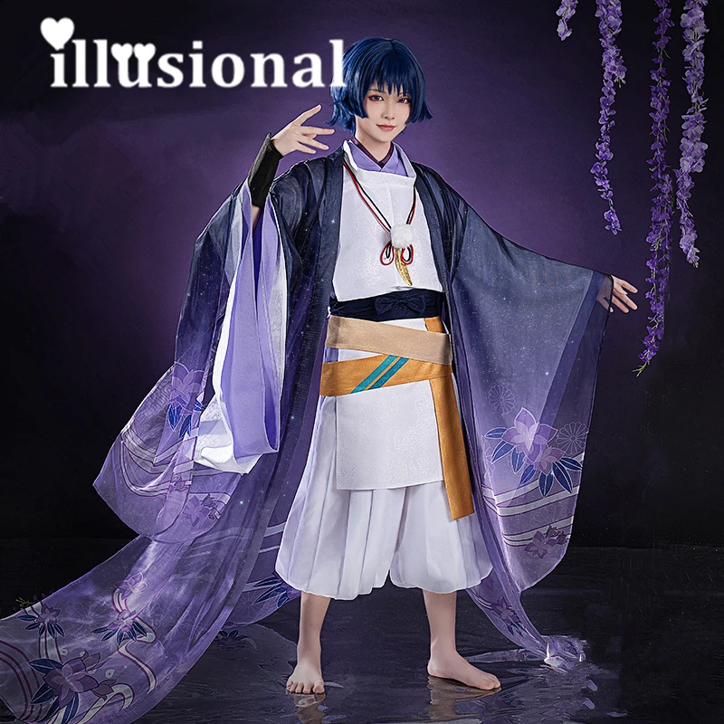 

Иллюзия, предварительная продажа, Genshin Impact Scaramouche, косплей s, Подростковый, Scaramouche, кимоно, косплей костюм, костюмы на Хэллоуин