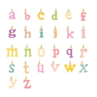 customize 26 alphabet accessories candy colors handmade drip oil letters diy match personalized words high quality jewelry
