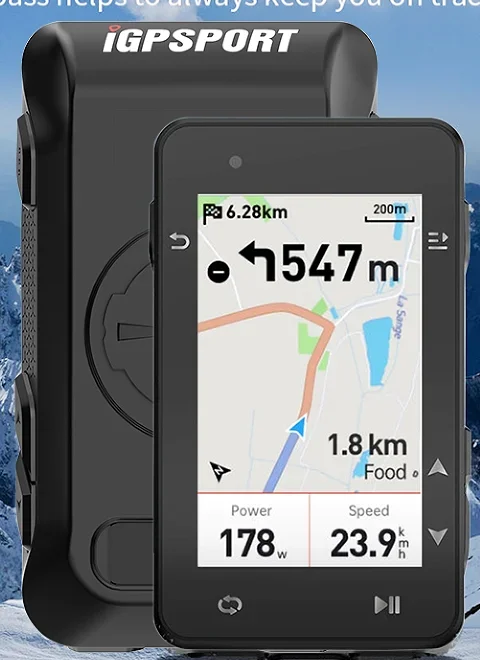 Фото Велокомпьютер IGS630 GPS, беспроводной спидометр, одометр, поддержка навигации по офлайн-картам, маршрут, IGS630s, Strava №2