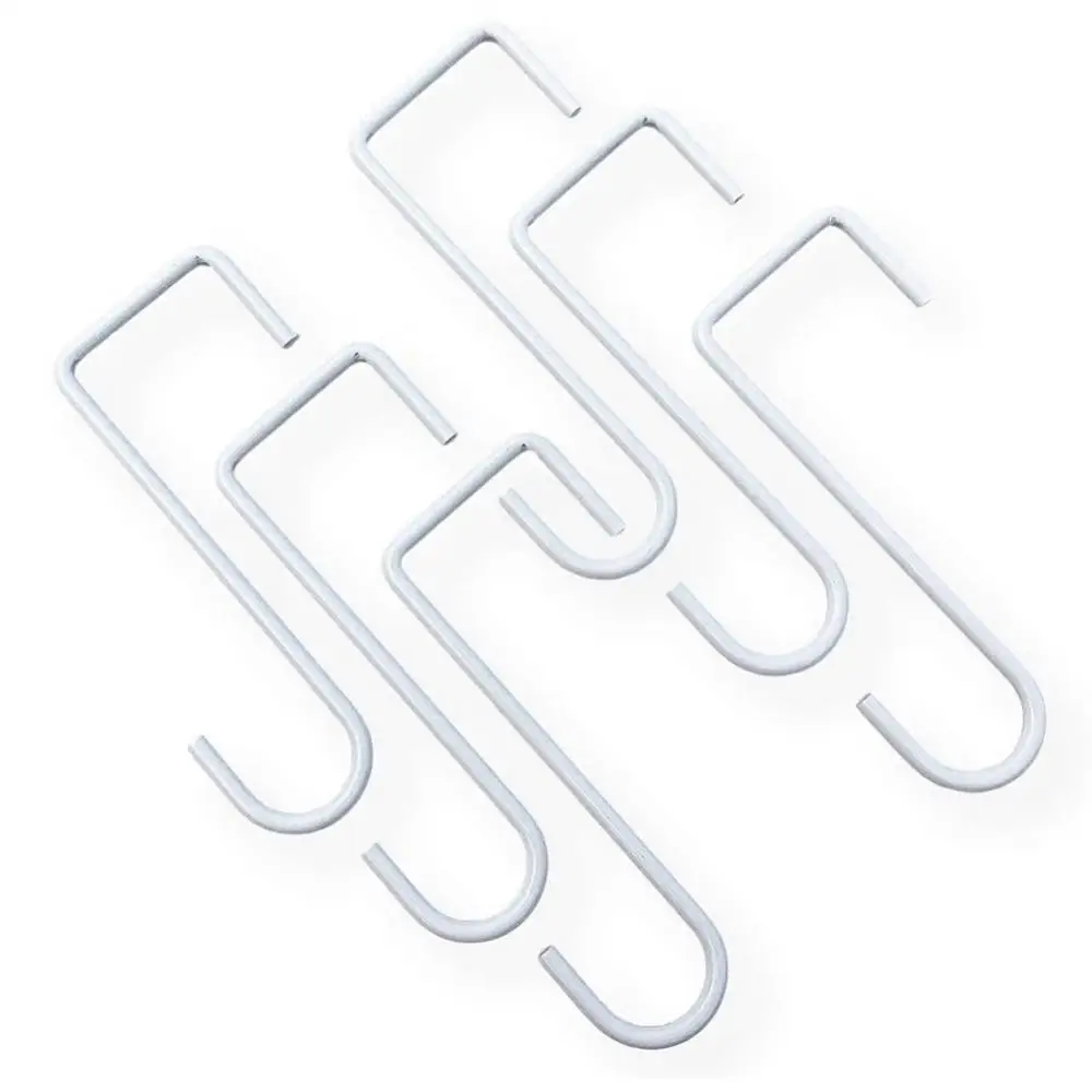 

40%HOT6Pcs White Steel Hangers Indoor Flower Baskets Outdoor Fence Gardening Hooks
