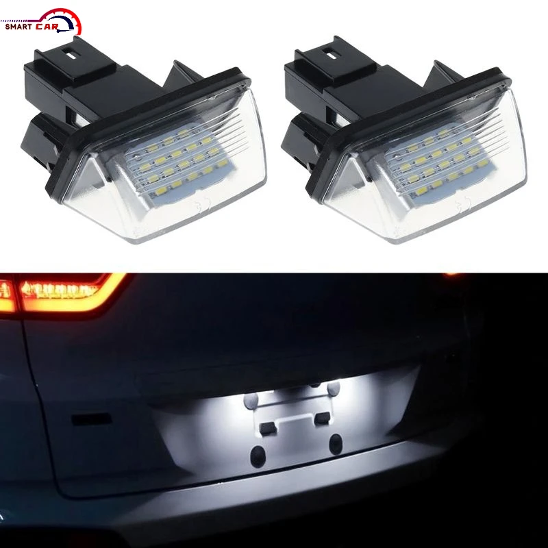 

1 Pair 18 LED License Number Plate Lights Lamp For Peugeot 206 207 307 308 406 Citroen C3/C4/C5/C6