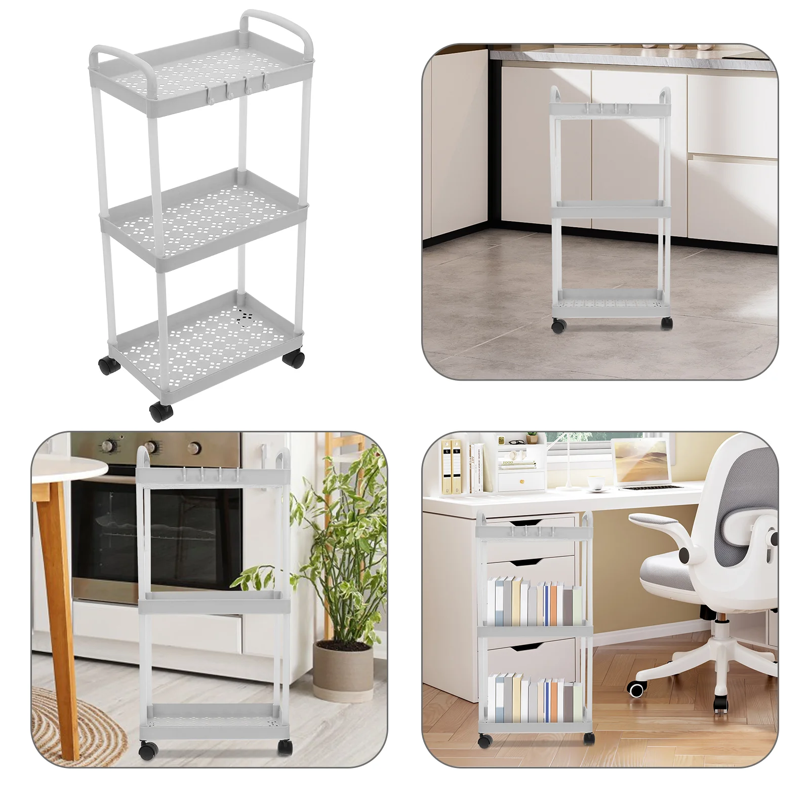 Стойка на тележке детская тележка-органайзер колесиках закуска узкая кухня