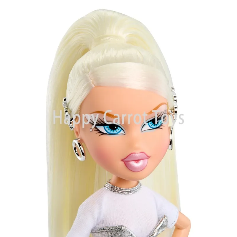 Оригинальные модные куклы Bratz Charmz, коллекция Metallic Silver: коллекционный браслет с подвесками Sasha, Cloe, Yasmin, Jade, подарок для детей, игрушка. (art.: 3920dadca8297) - 3920dadca8297