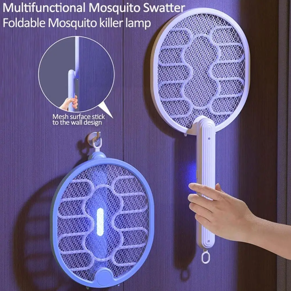 

2W Electric Mosquito Swatter Mosquito Killer Lamp USB Killer Swatter Rechargeable Lamp Outdoo Repellent Racket Fly Mosquito C5S2