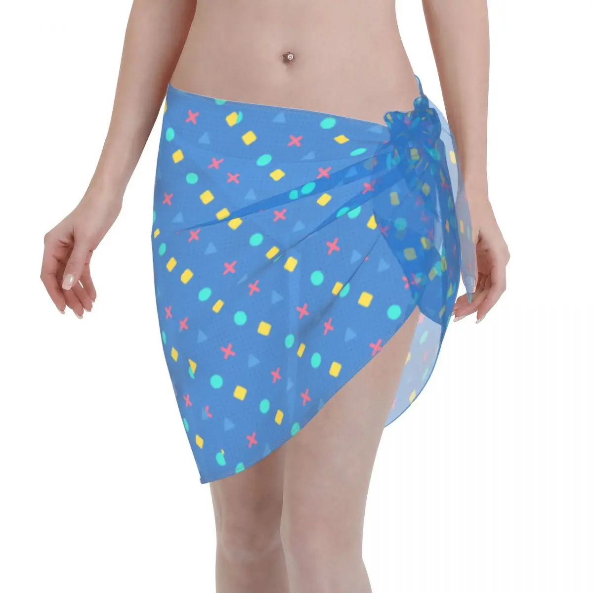 

Game Controler PS Women Beach Wrap Chiffon Swimwear Pareo Scarf Sarong Beach Dress Video Game Bikinis Cover-Ups Skirts Swimsuits