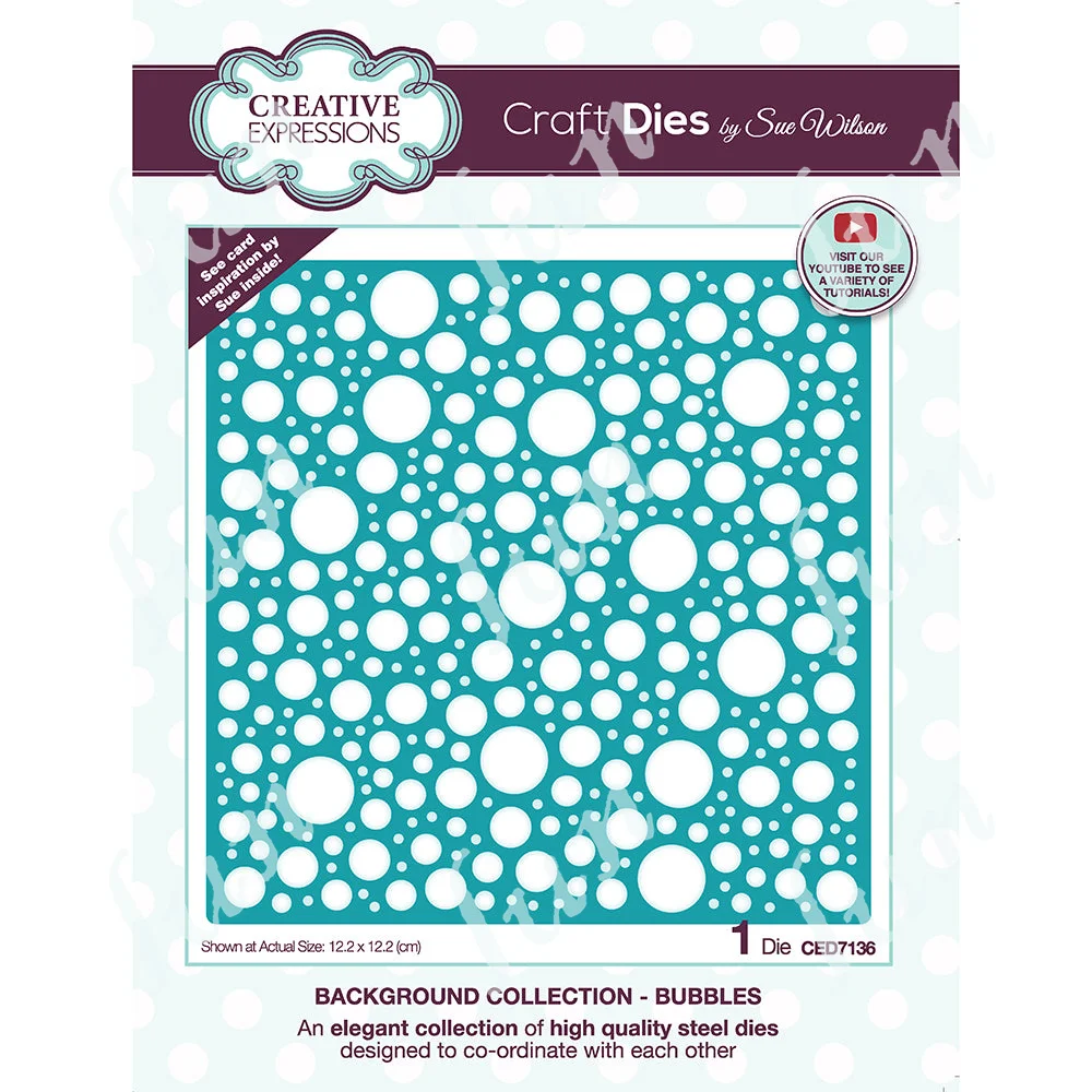 

Background Collection Bubbles 2022 Hot Sale New metal Cutting Dies Diy Scrapbooking Greeting Card Decoration Embossing Template