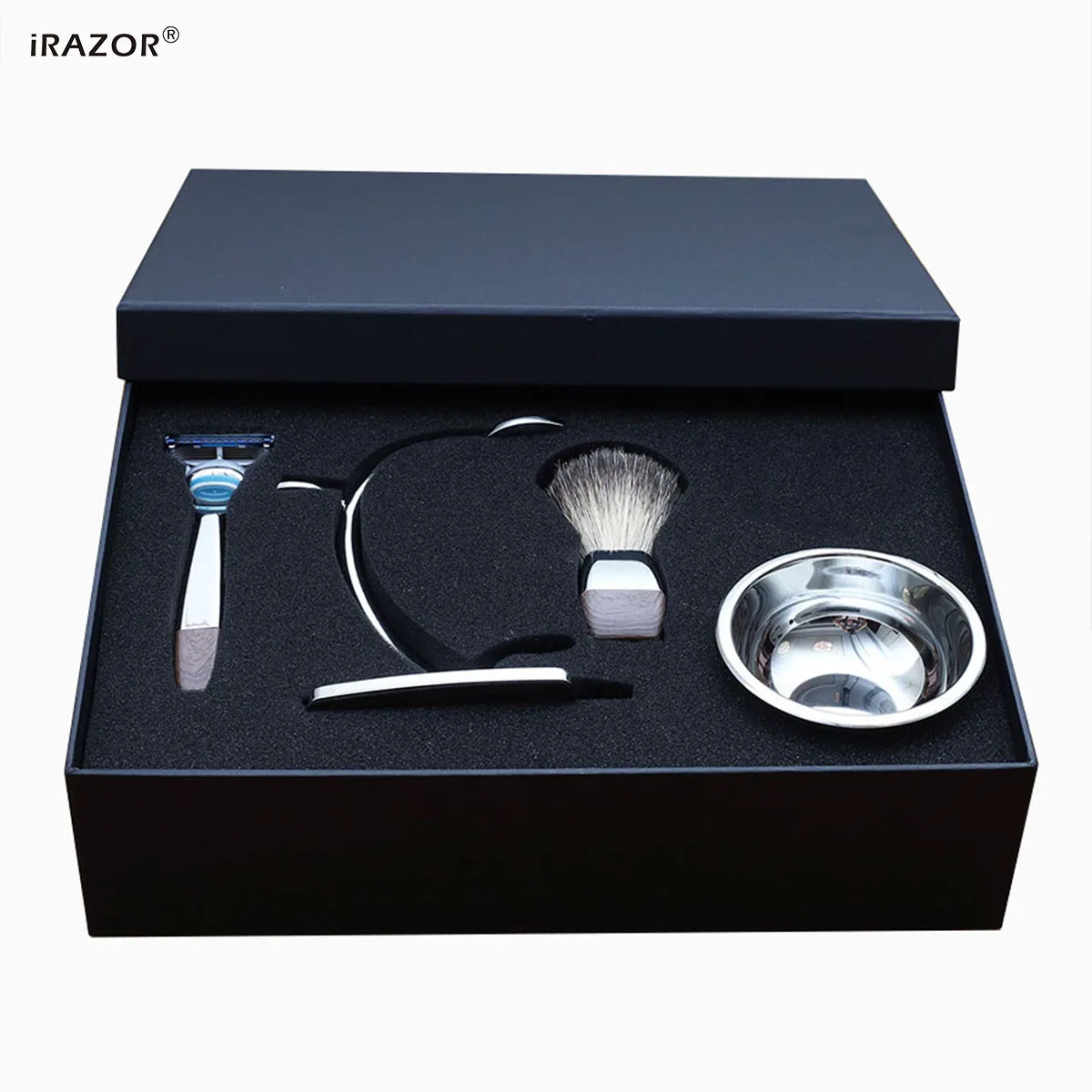 iRAZOR 5-слойная бритва с лезвием для влажного бритья мужчин в роскошной подарочной
