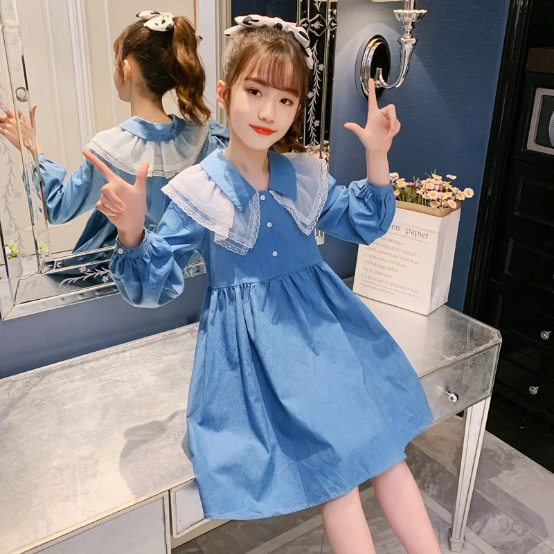 

Girl Dress Party Evening Gown Cotton Skirts 2022 Cool Spring Summer Flower Girl Dress Vestido Robe Fille Home Kids Baby Children