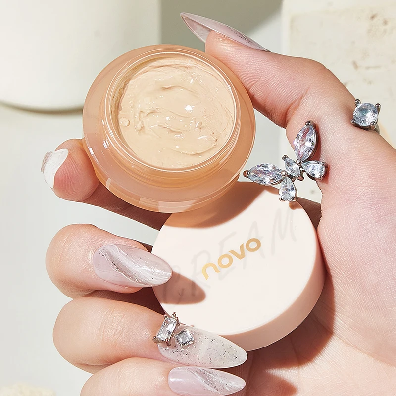 

Natural Full Cover Base Concealer Cream Women Face Makeup Moisturizing Long Lasting Cover Dark Circles Acne Pores Cream Cosmetic