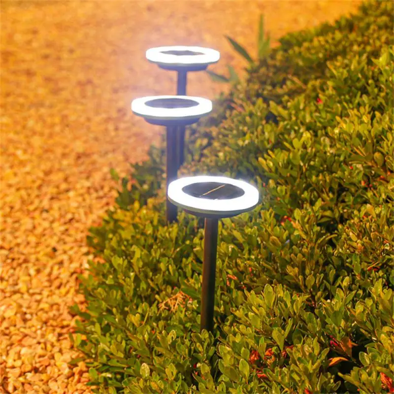 

Solar LED Lawn Lamp Outdoor Two Color Warm White Coloful Light Adjustable Landscape Light Plug-In Lamp Garden Patio Decoration