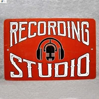 recording studio tin sign vintage funny creature iron painting metal plate personality novelty metal signs