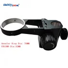 Держатель для головки микроскопа, металлический Тринокулярный кронштейн с регулируемым фокусом 76 мм для бинокулярного микроскопа