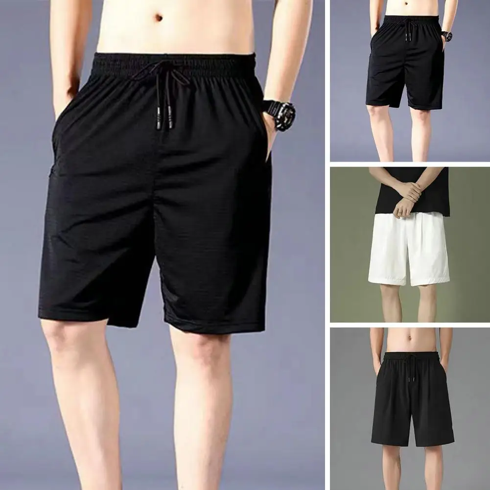 

Шорты мужские быстросохнущие, воздухопроницаемые спортивные тонкие сетчатые охлаждающие Короткие штаны с эластичным поясом и карманами, одежда на лето