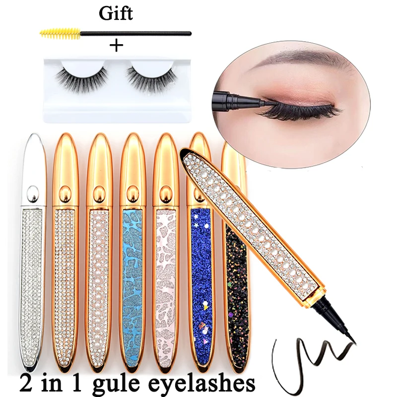 

1PC Magic Self Adhesive Lashes Eyeliner Long Lasting Non Magnetic Waterproof Eyelashes Sticking Eye Liner Pencil Makeup Tools
