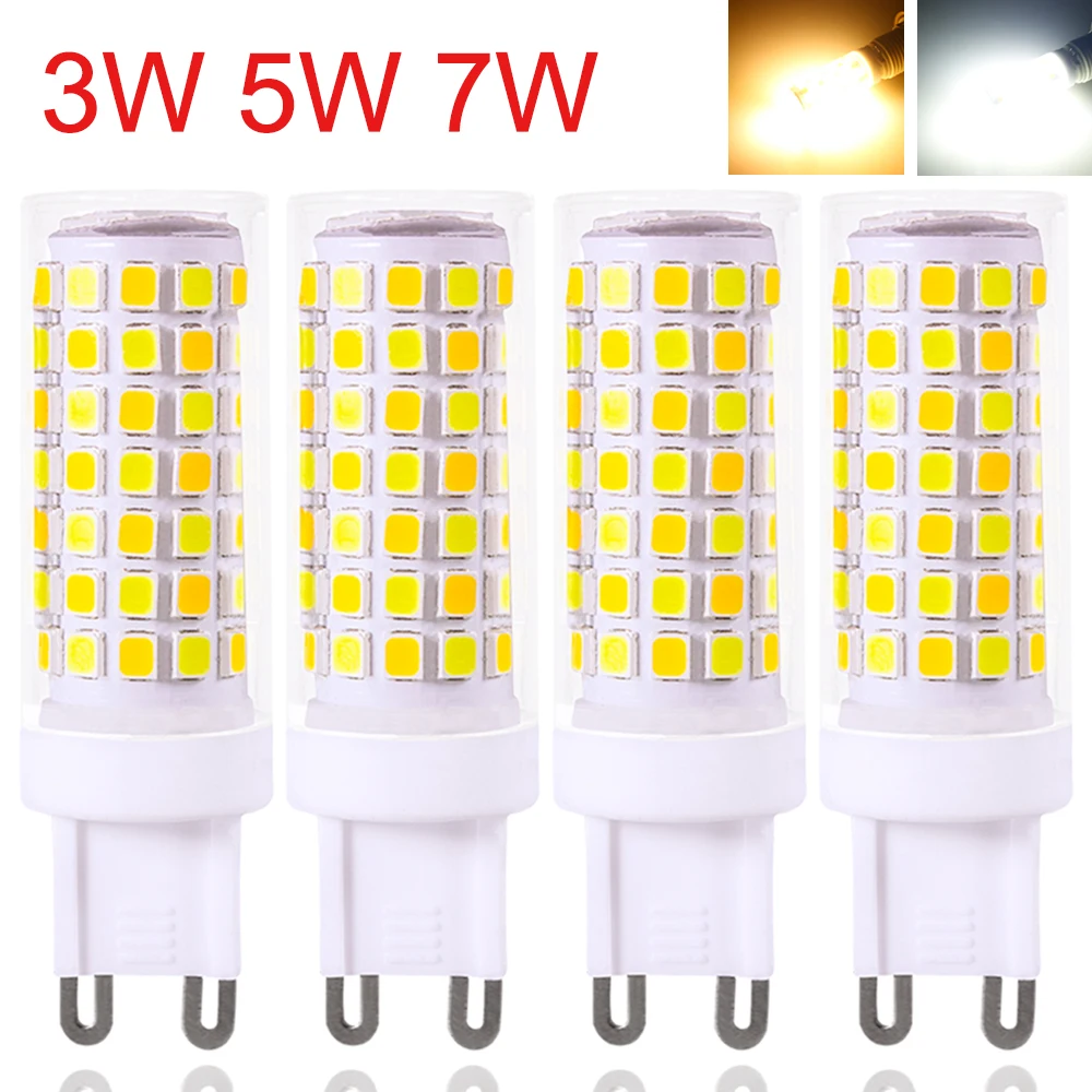 

Светодиодная лампочка G9 SMD2835, сменные точесветильник светильники для люстры, 10 шт., 20 Вт, 30 Вт, 0 Вт, 3 Вт, 5 Вт, 7 Вт, 220 В переменного тока