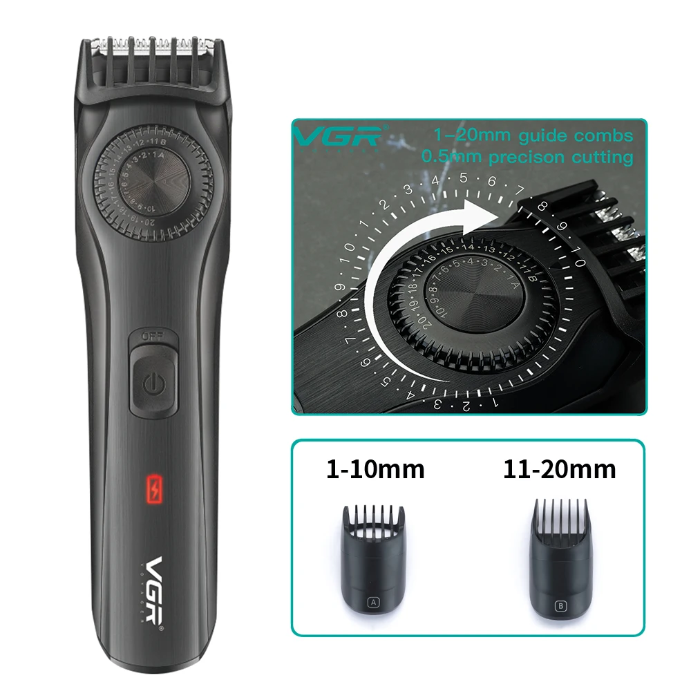 Adjustable Hair Trimmer For Men Shaver Rechargeable Beard Trimmer Electric Hair Cutter Machine Professional Hair Clipper enlarge