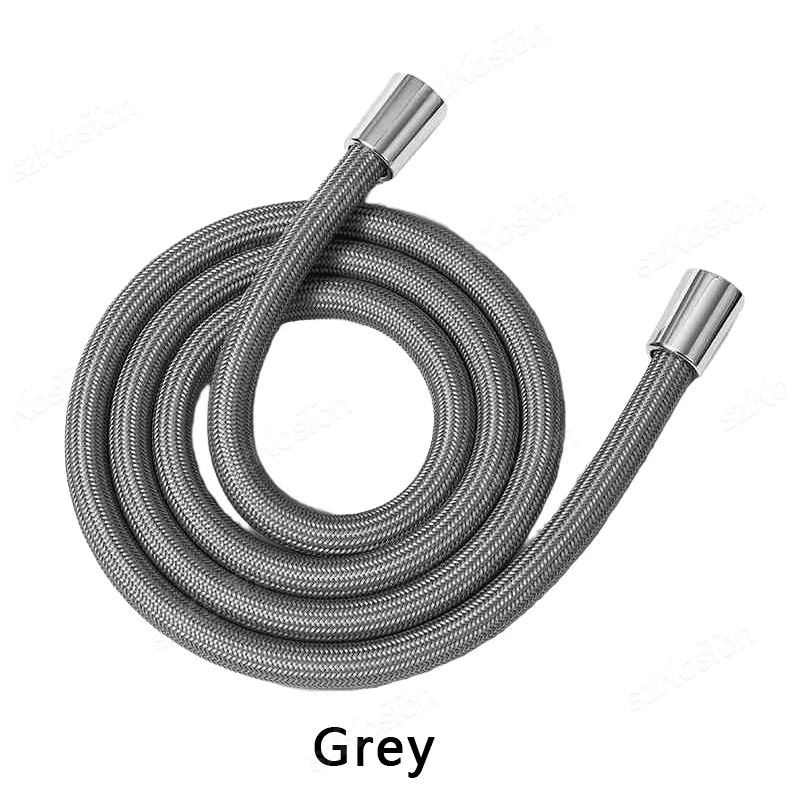 

1,5/2-метровый нейлоновый гладкий душевой шланг высокого давления для ванной комнаты, гибкий ручной антиобмоточный шланг GI/2, универсальная трубка