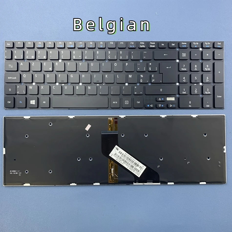 

Belgium Backlit Laptop Keyboard for Acer V3-7710 7710G 772G E1-530 530G E1-572 731 522 5830 5830T 5830TG 5755G Series BE Layout