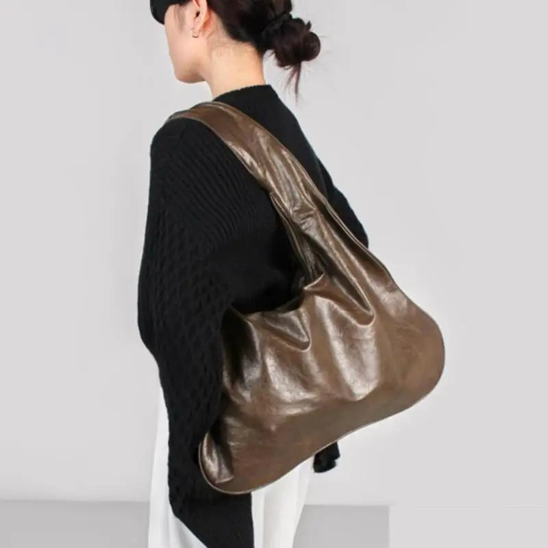 Модная складная текстурированная сумка-облако в Европе и США простая