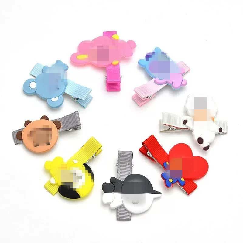 

KPOP Bangtan Boys Cartoon Doll Hair Clips Beautiful and Cute Hair Accessories Headdress Bangs Clip Gift SUGA JIN Fan Collection