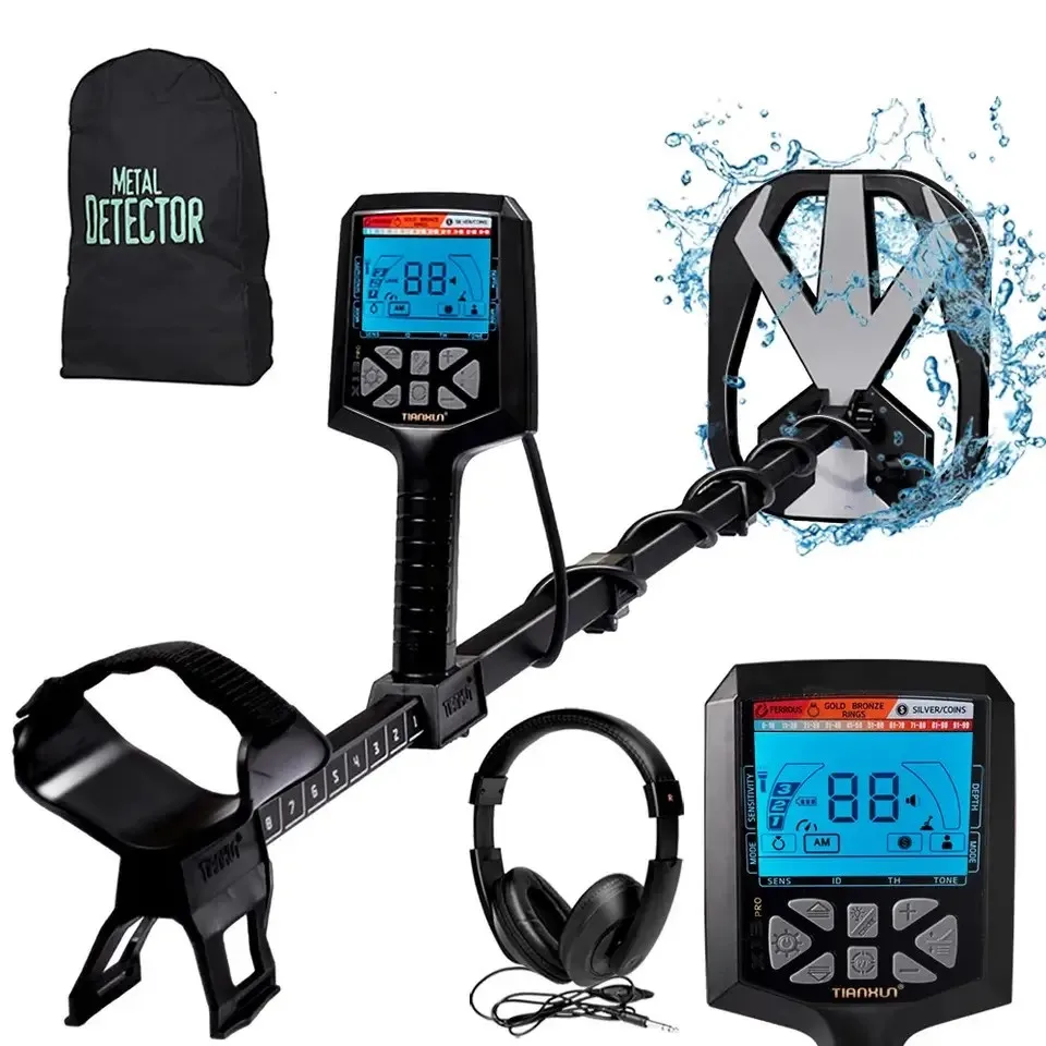 

X7 Pro Underground Waterproof Find Gold Metal Detector PP Locate Ground Balance High Sensitivity Target ID Hunter Treasure